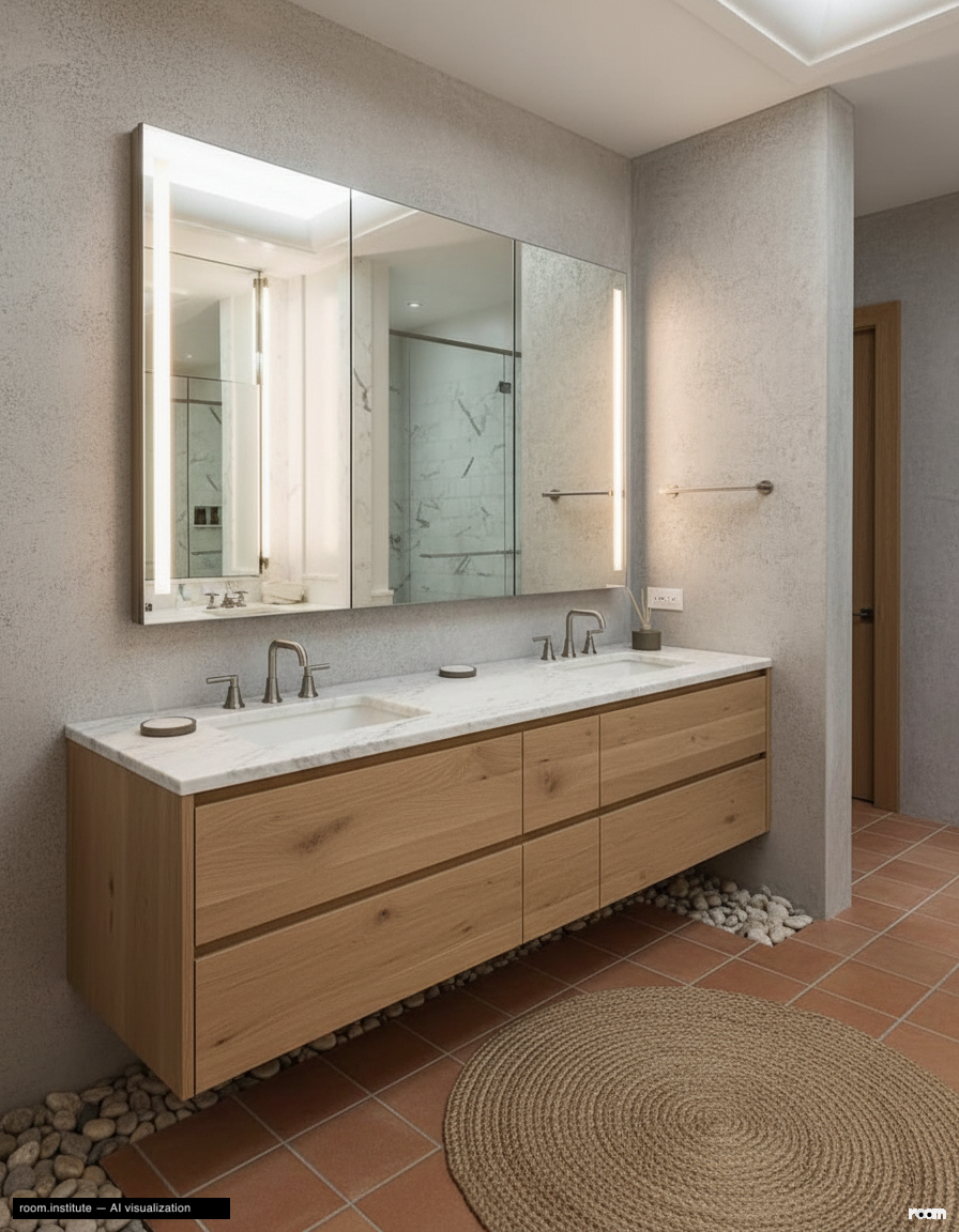 151 E 58th St Unit 38A Bathroom — Sensory Grid design direction