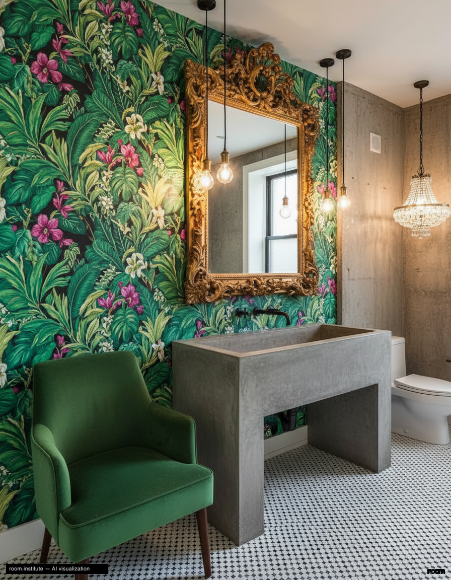 151 E 58th St Unit 38A Bathroom — Gilded Brutality design direction