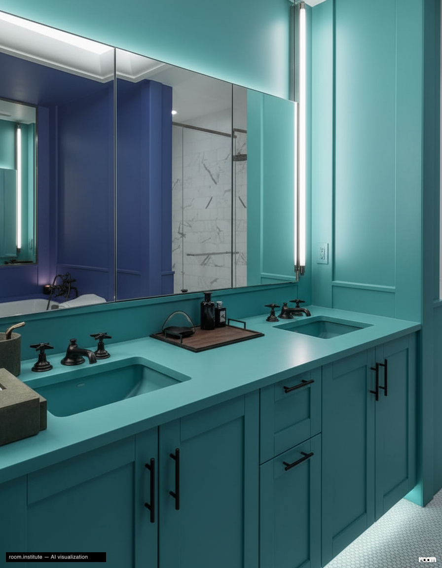 151 E 58th St Unit 38A Bathroom — Deepened Hue Sequence design direction