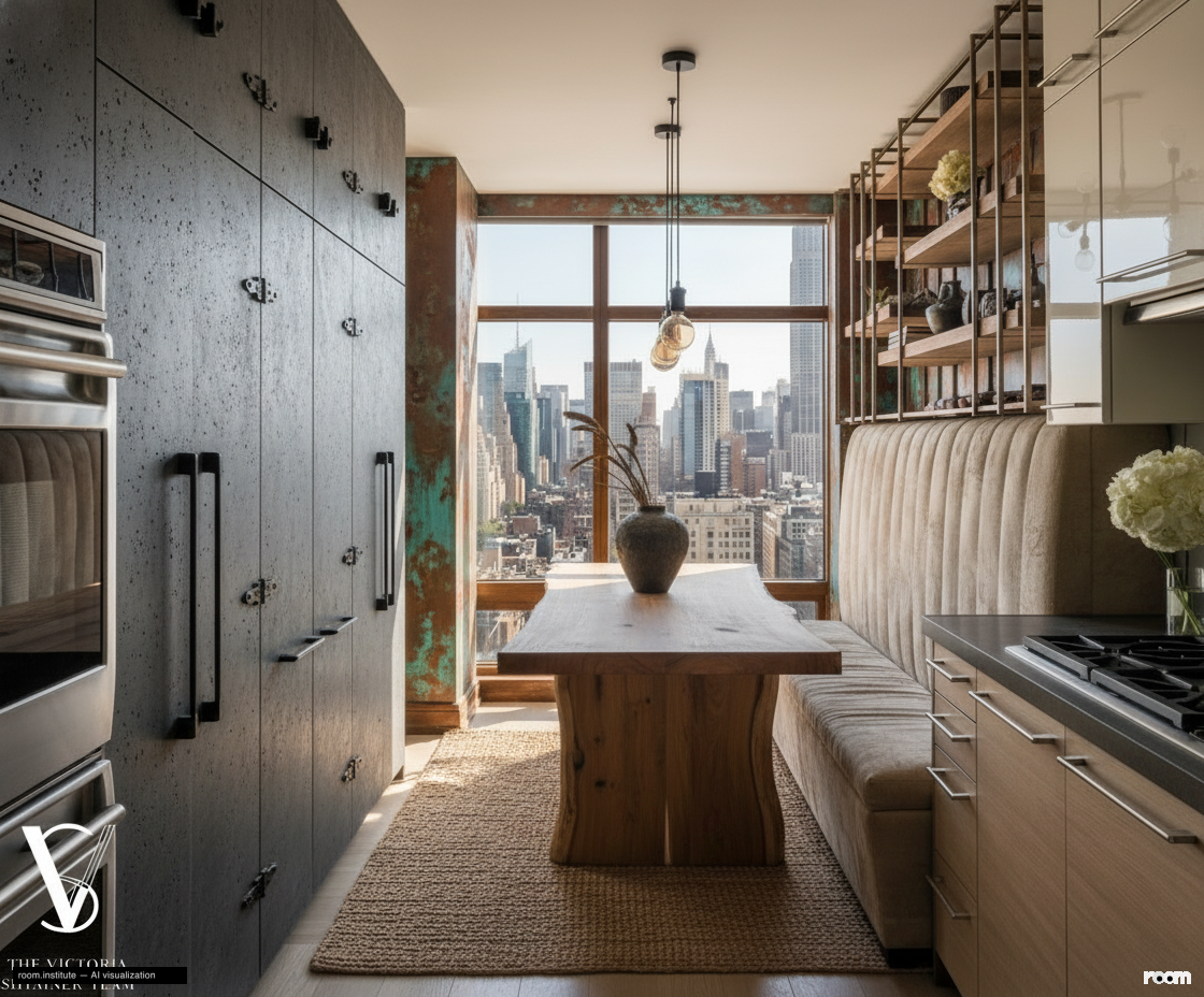 151 E 58th St Unit 38A Kitchen — Unveiled Strata design direction