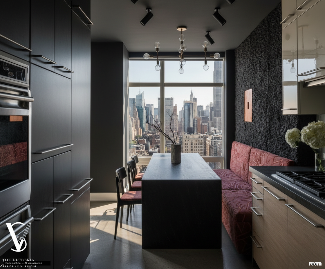 151 E 58th St Unit 38A Kitchen — Discordant Echo design direction