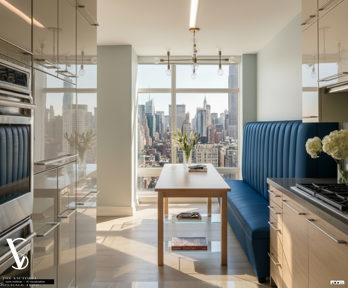151 E 58th St Unit 38A Kitchen — Horizon Frame design direction