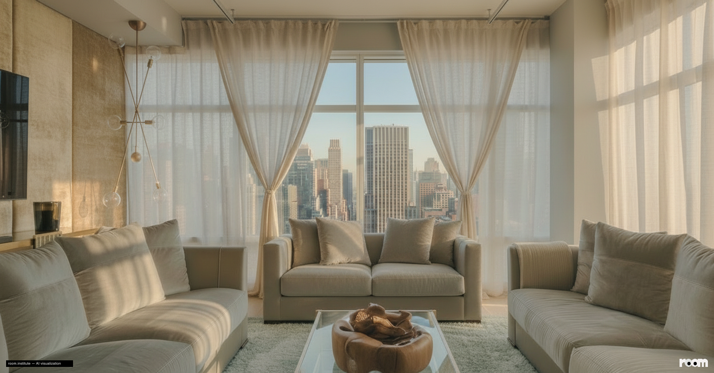 151 E 58th St Unit 38A Living Room — Soft Boundaries design direction