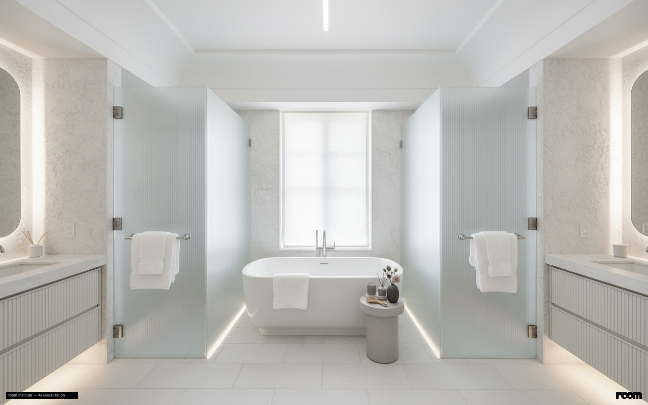 16 5th Ave #7 Bathroom — Ghosted Layers design direction