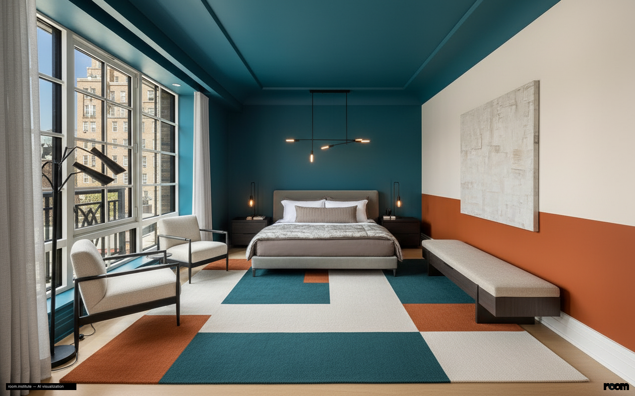 16 5th Ave #7 Bedroom — Block & Hue design direction