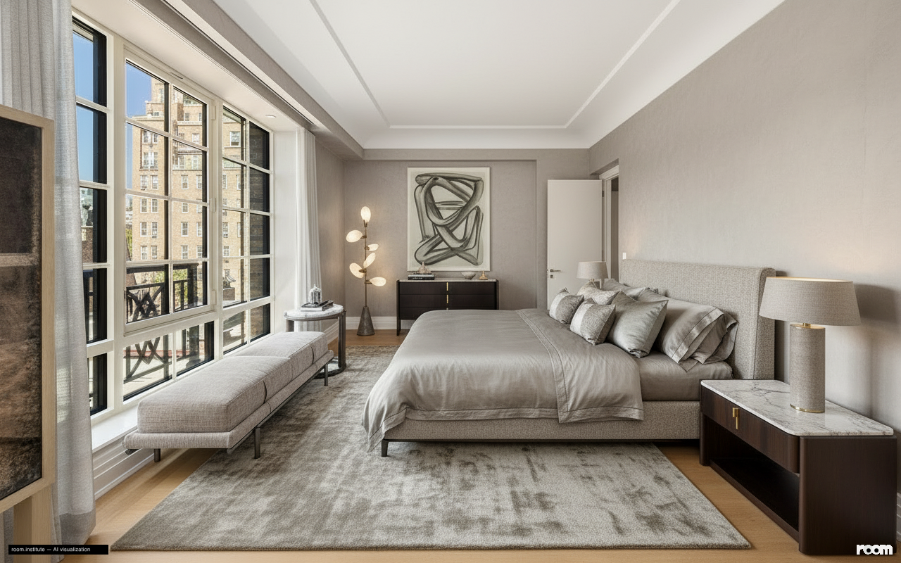 16 5th Ave #7 Bedroom — Greige Subtlety design direction