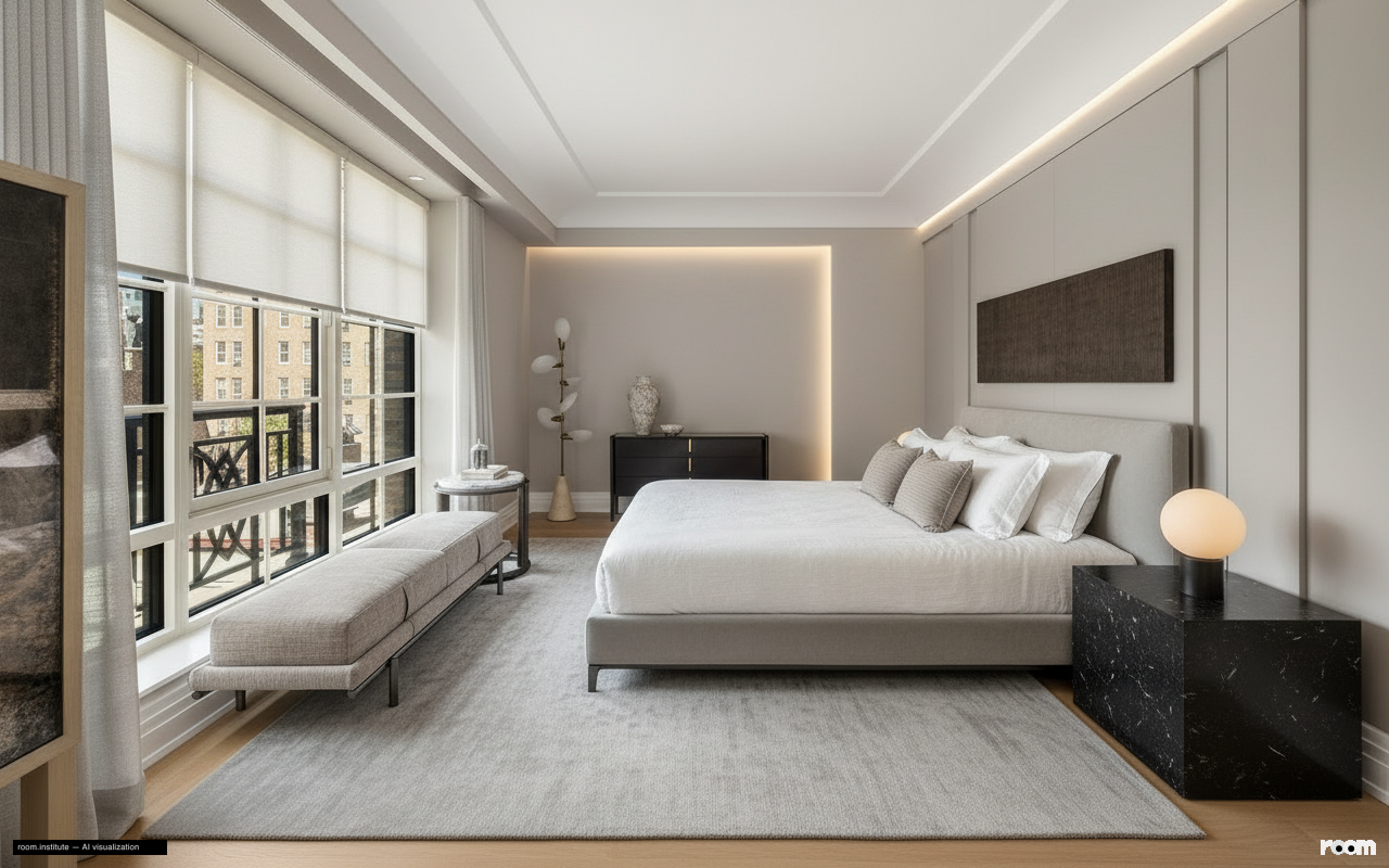 16 5th Ave #7 Bedroom — Pure Form design direction