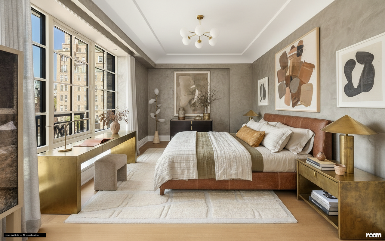 16 5th Ave #7 Bedroom — Weathered Memory design direction