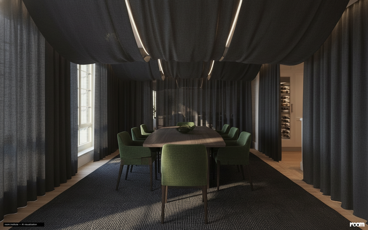 16 5th Ave #7 Dining Room — Shadow Weave design direction