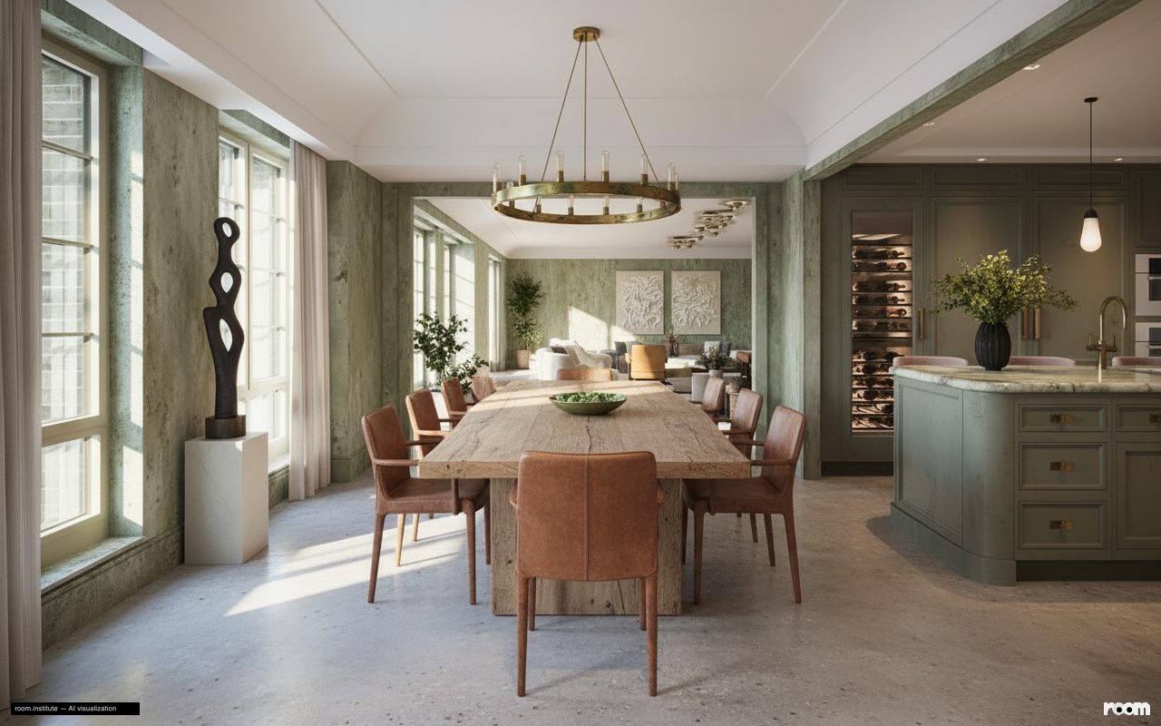 16 5th Ave #7 Dining Room — Evolving Form design direction