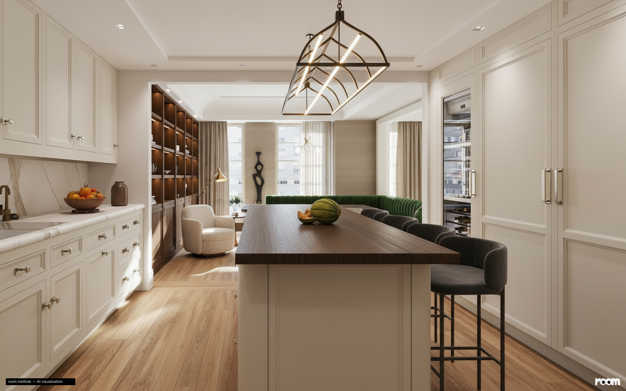 16 5th Ave #7 Kitchen — Cloaked Corners design direction