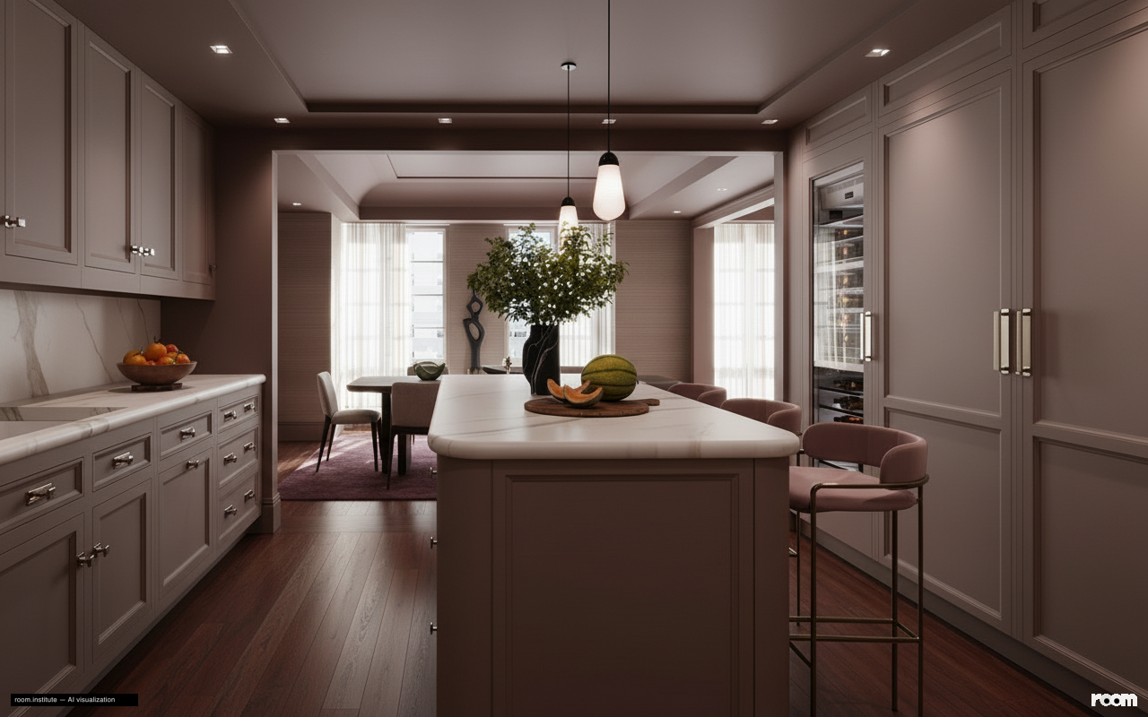 16 5th Ave #7 Kitchen — Umber Haze design direction