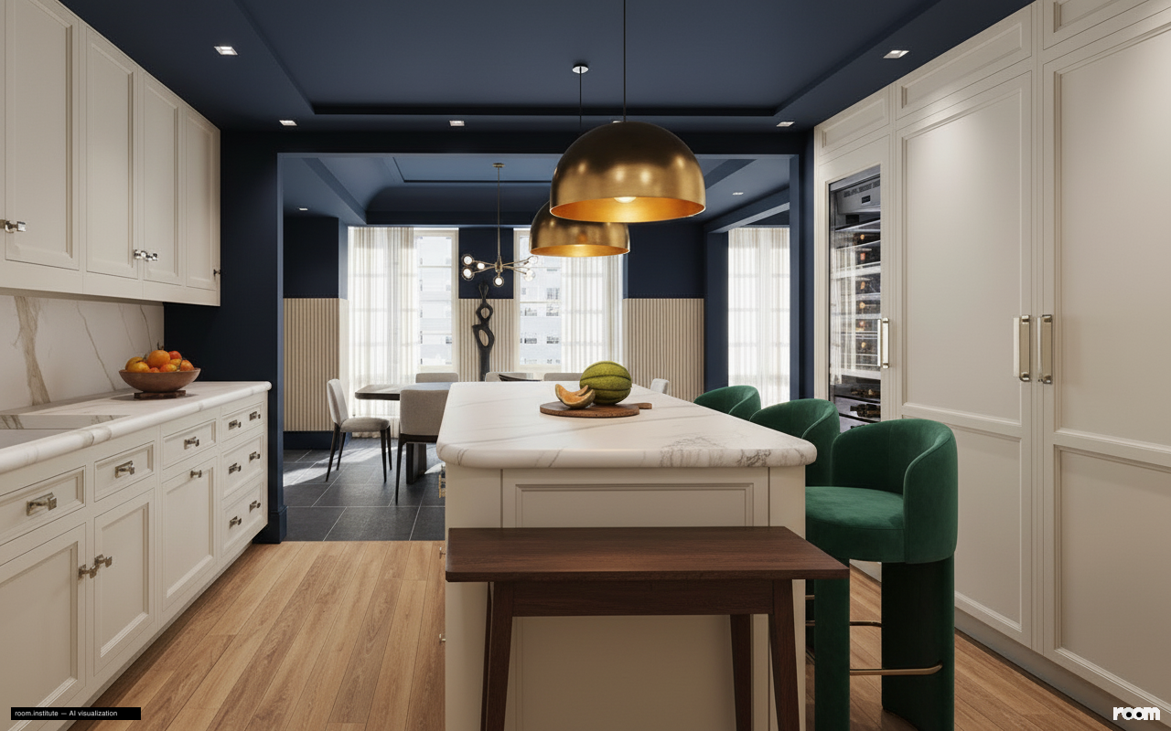 16 5th Ave #7 Kitchen — Depth & Arc design direction