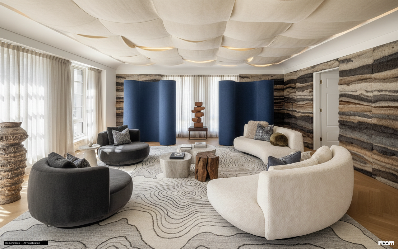 16 5th Ave #7 Living Room — Woven Topographies design direction