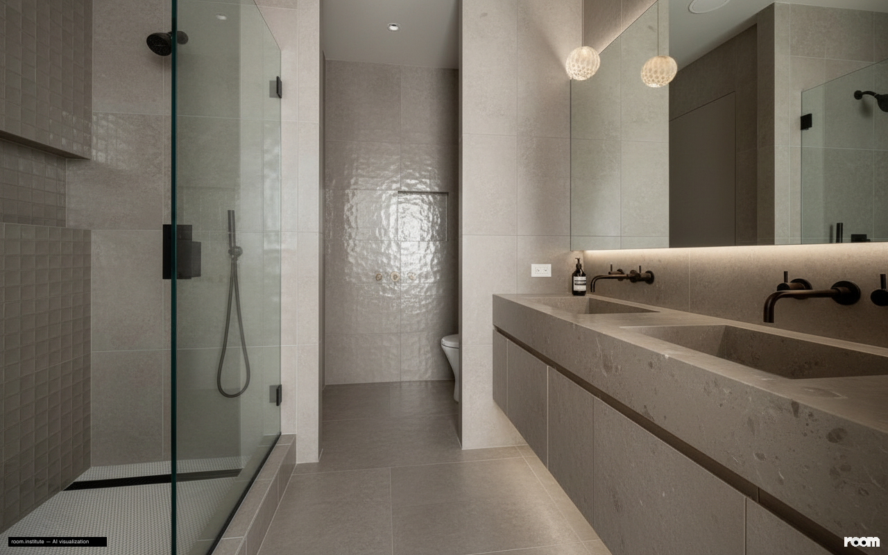 252 7th Ave Unit 10P Bathroom — Surface Play design direction