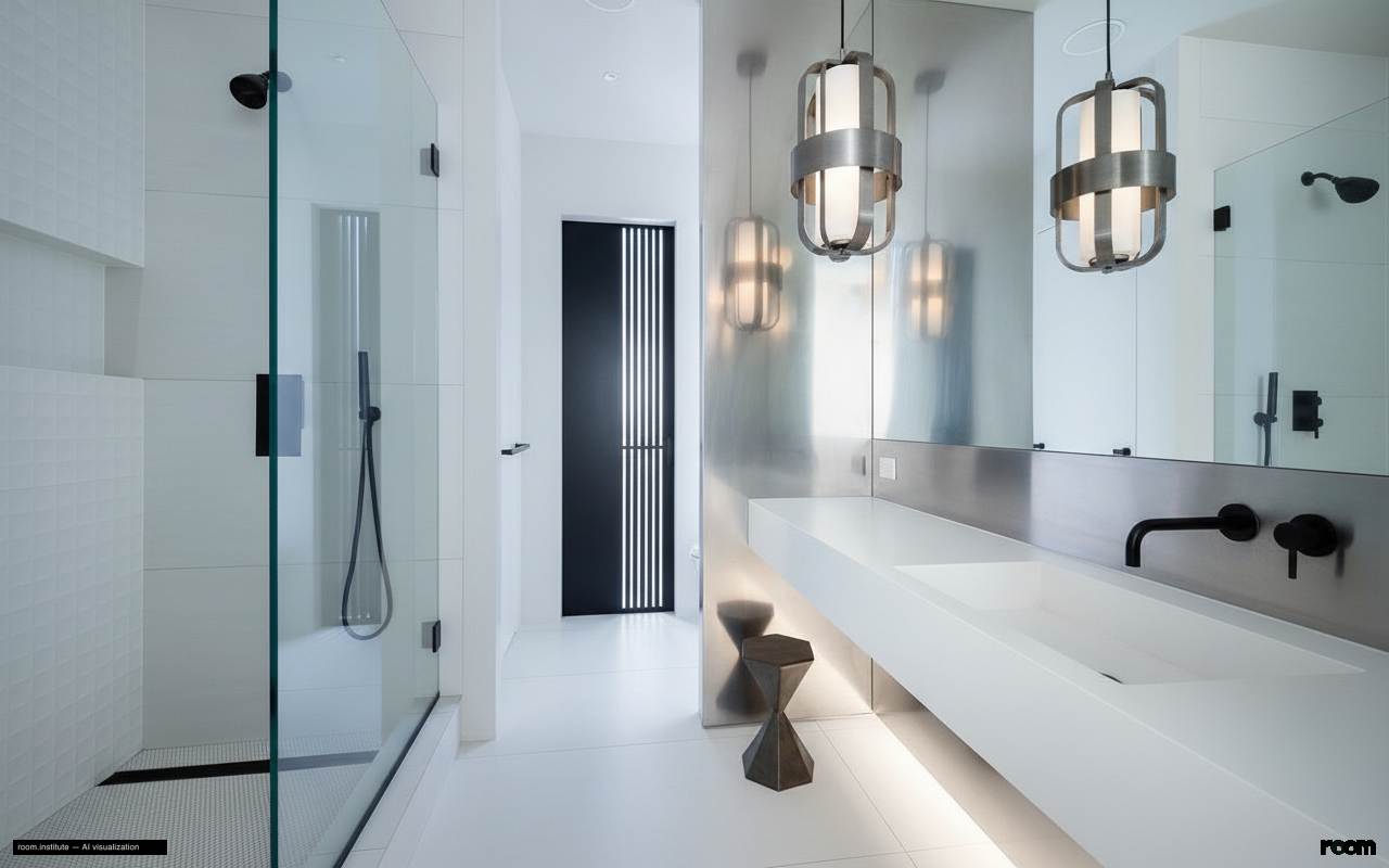 252 7th Ave Unit 10P Bathroom — Distorted Planes design direction