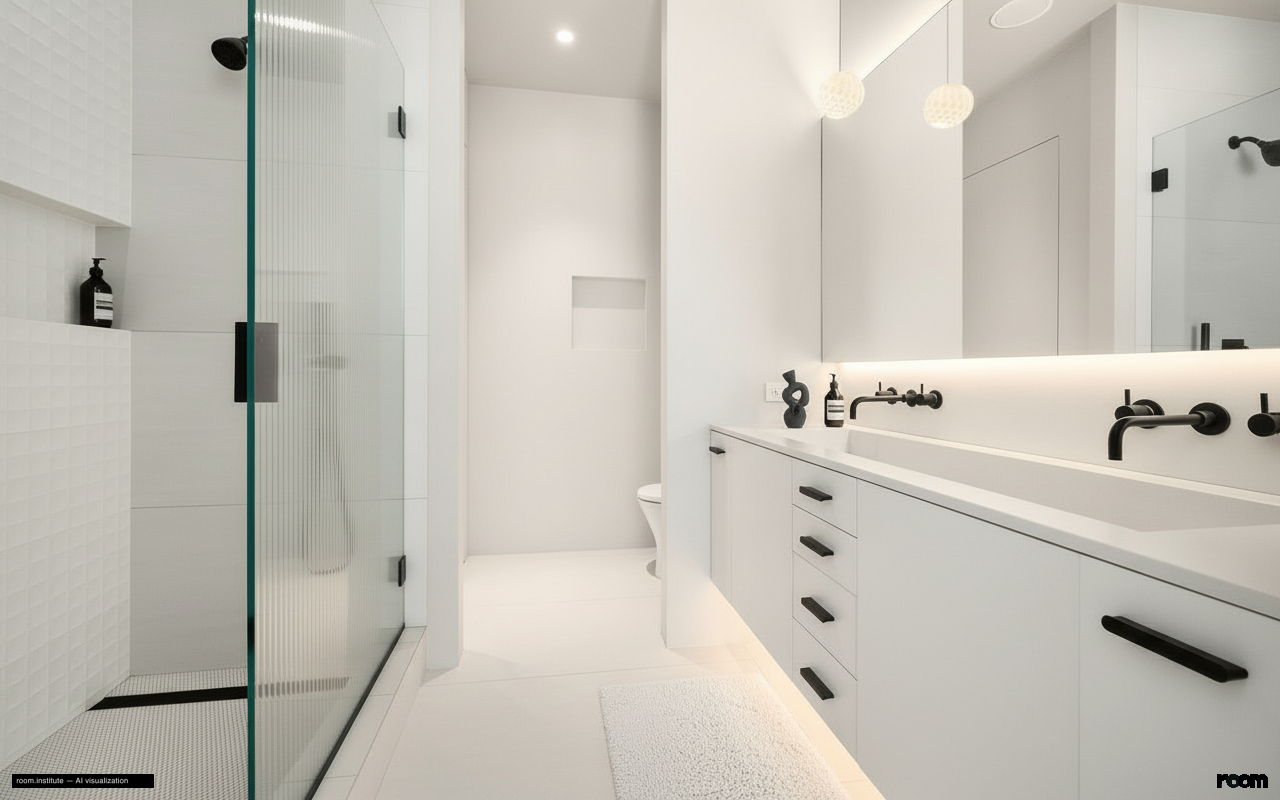 252 7th Ave Unit 10P Bathroom — Glint & Shadow design direction