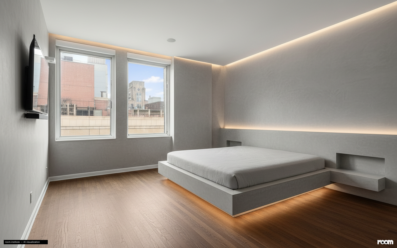 252 7th Ave Unit 10P Bedroom — Quiet Volume design direction