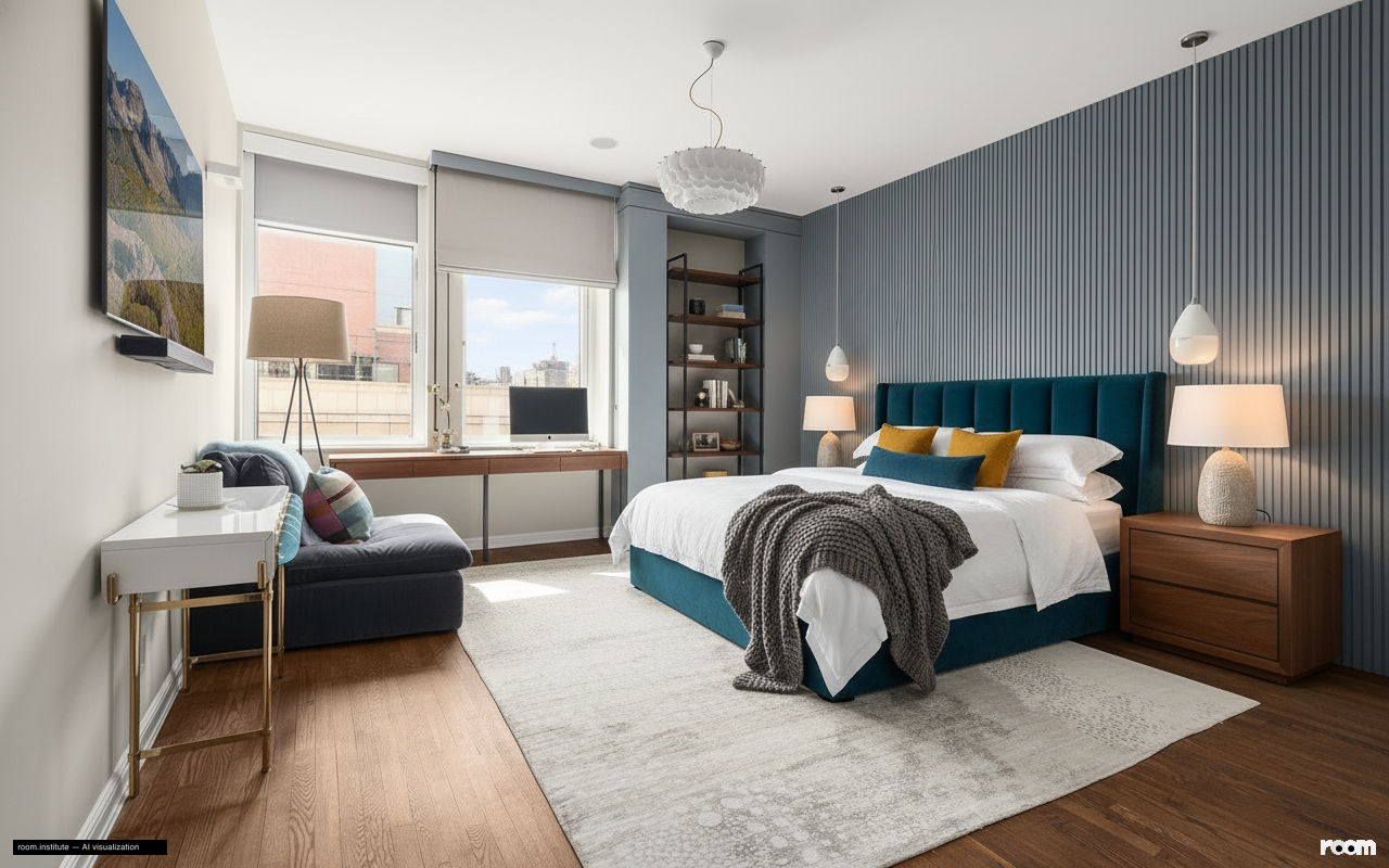 252 7th Ave Unit 10P Bedroom — Offset Anchor design direction