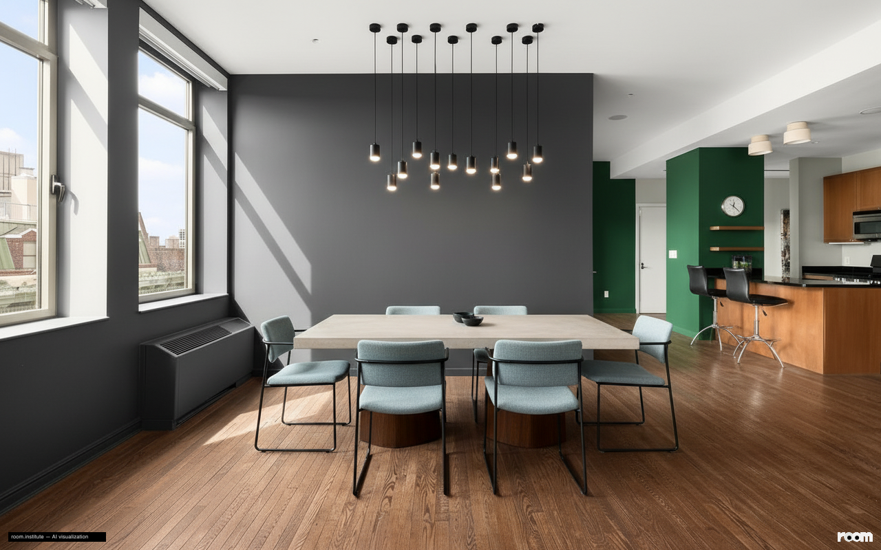 252 7th Ave Unit 10P Dining Room — Pinch & Burst design direction