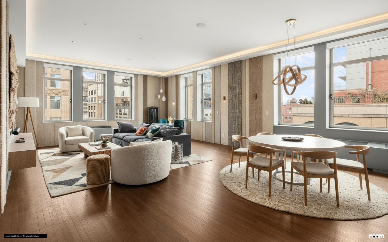 252 7th Ave Unit 10P Living Room — Sensory Echoes design direction