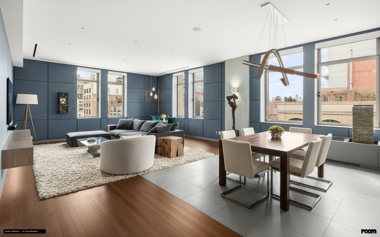 252 7th Ave Unit 10P Living Room — Sensory Entanglement design direction