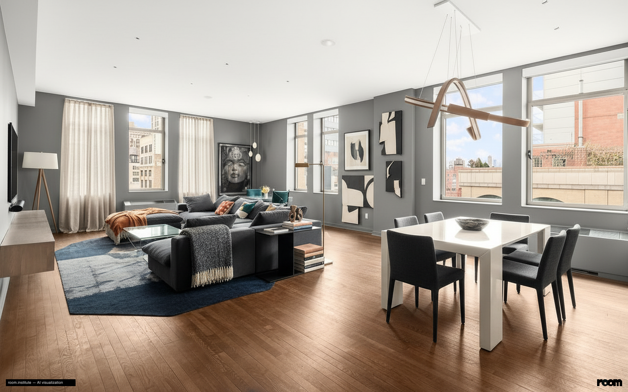 252 7th Ave Unit 10P Living Room — Implied Voids design direction