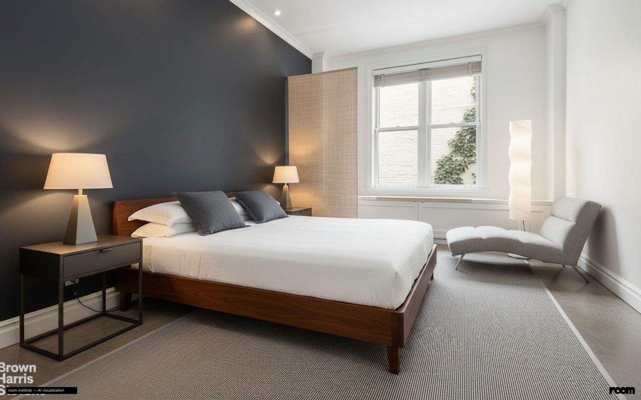 38 E 63rd St Bedroom — Volumes & Voids design direction