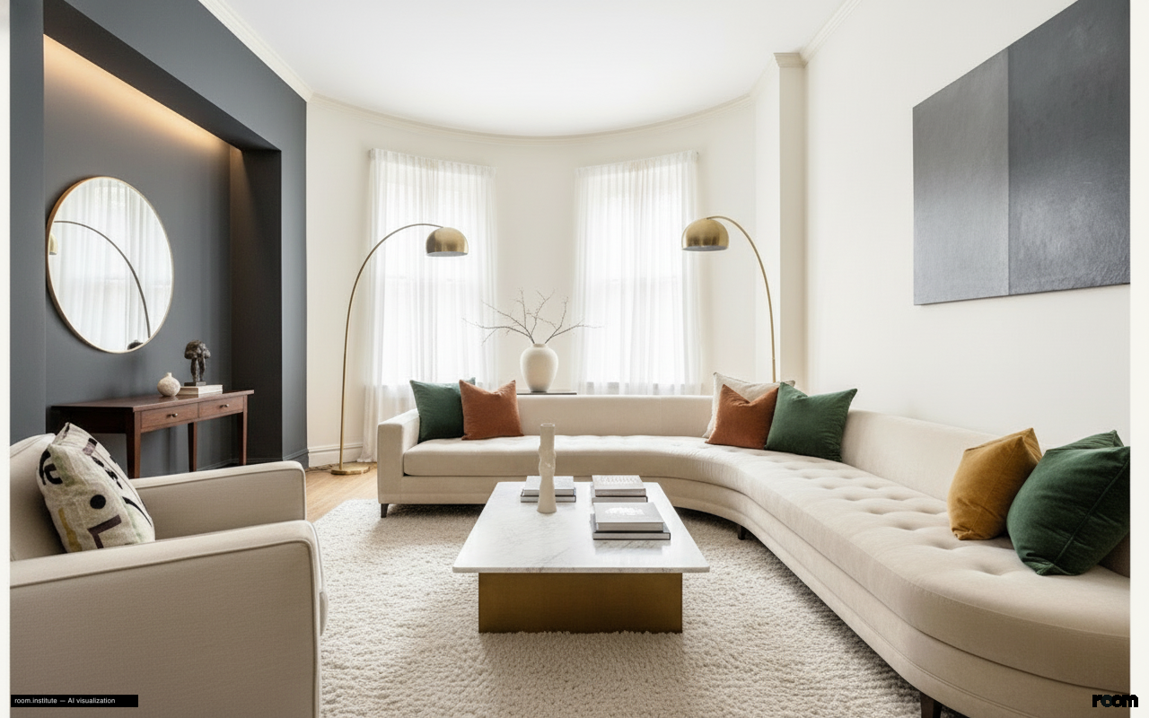 38 E 63rd St Living Room — Gilded Unfurl design direction