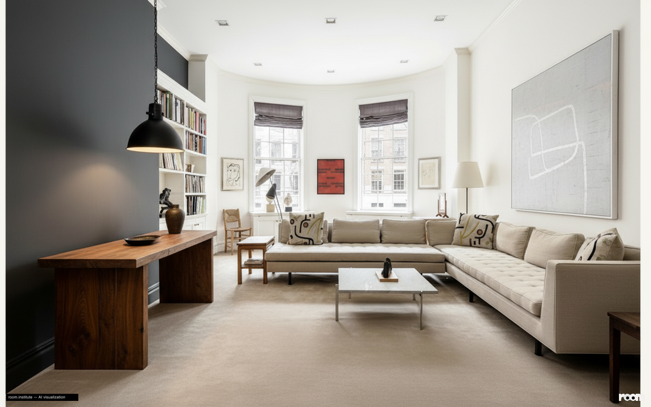 38 E 63rd St Living Room — Rapid Shifts design direction