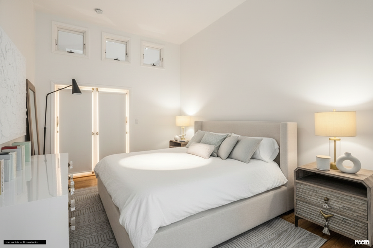 508 Broadway Bedroom — Light's Echo design direction
