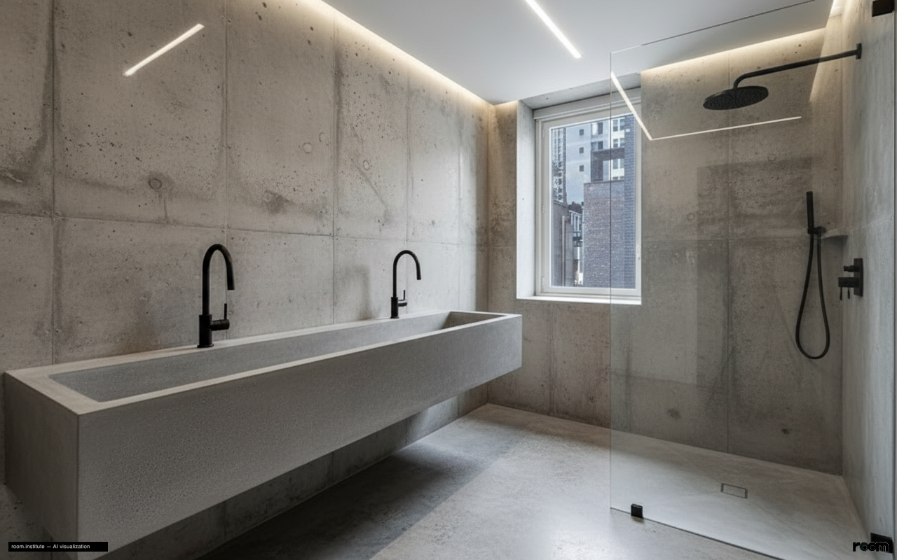 530 Park Ave Unit 17A Bathroom — Stripped Bare design direction