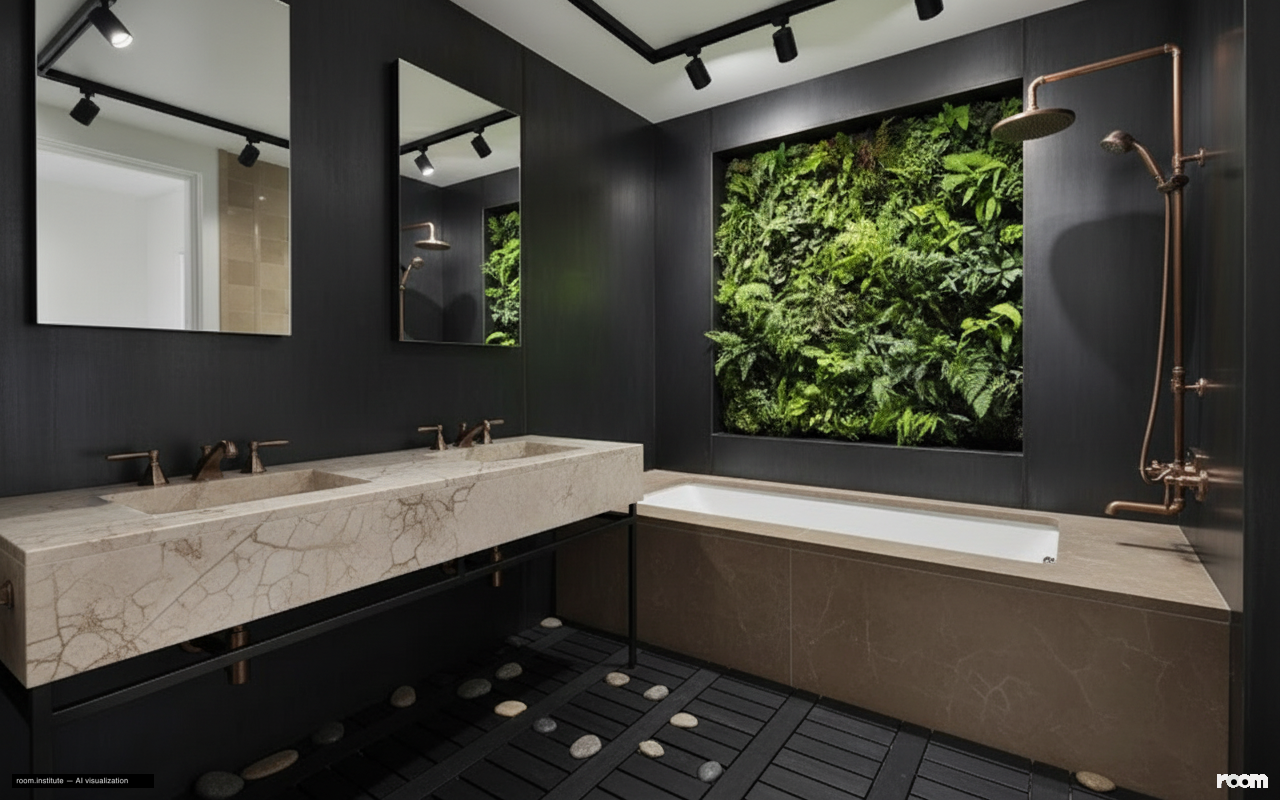 530 Park Ave Unit 17A Bathroom — Mechanical Garden design direction