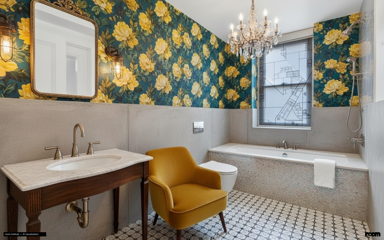 530 Park Ave Unit 17A Bathroom — Erratic Opulence design direction