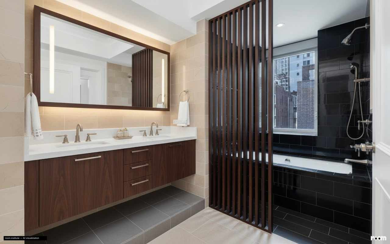 530 Park Ave Unit 17A Bathroom — Shadow & Threshold design direction