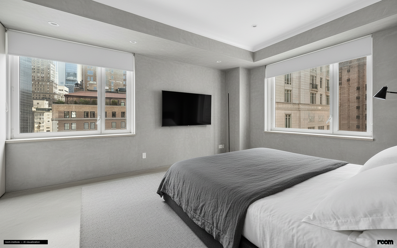 530 Park Ave Unit 17A Bedroom — Stripped Echo design direction