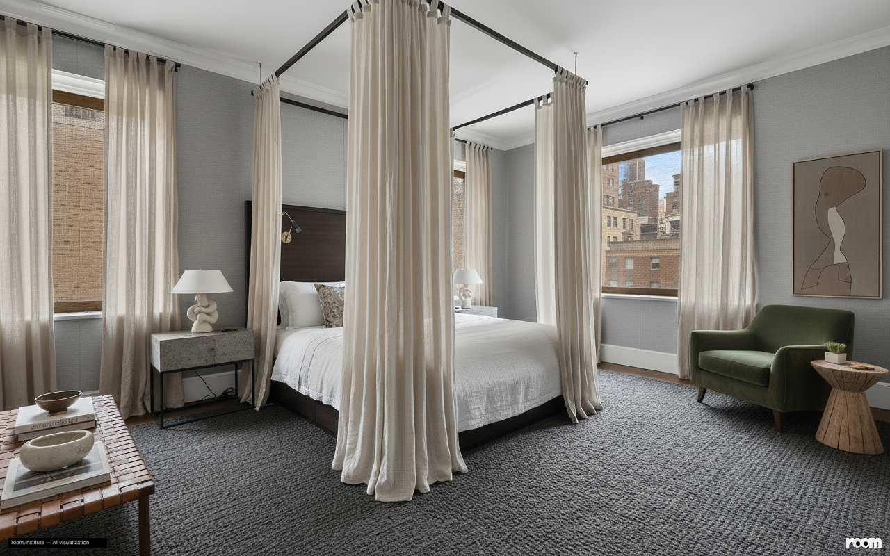 530 Park Ave Unit 17A Bedroom — Layered Delineations design direction