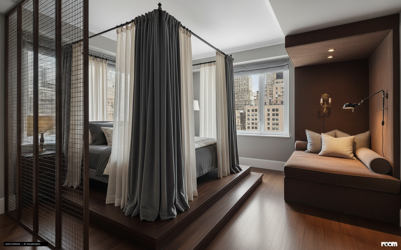 530 Park Ave Unit 17A Bedroom — Nested Vistas design direction