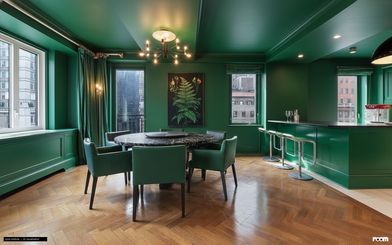 530 Park Ave Unit 17A Dining Room — Saturated Monolith design direction