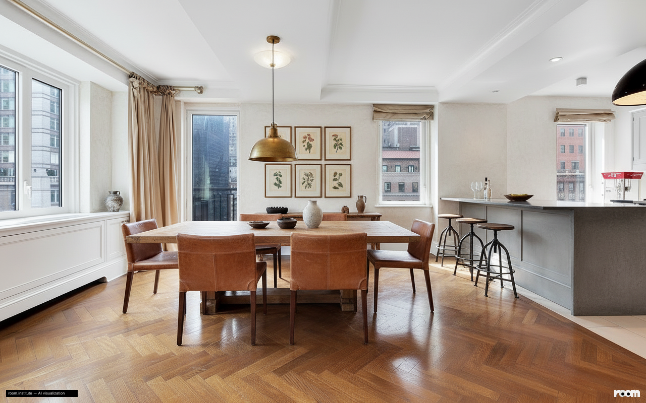 530 Park Ave Unit 17A Dining Room — Layered Legacy design direction