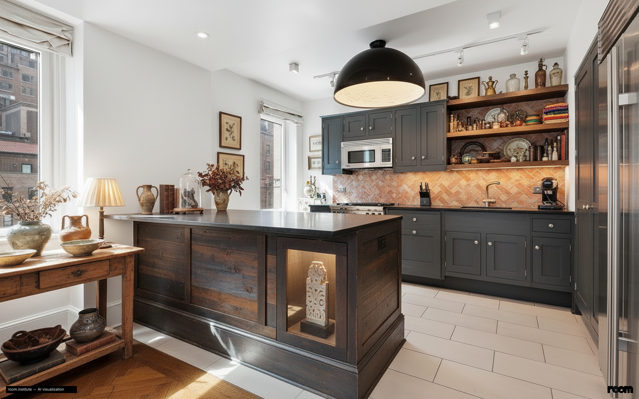 530 Park Ave Unit 17A Kitchen — Collected Echoes design direction