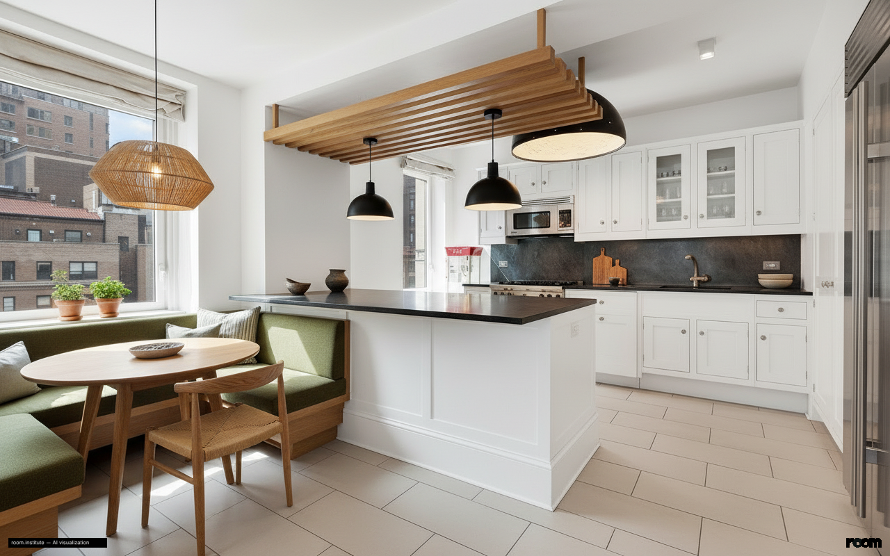 530 Park Ave Unit 17A Kitchen — Fragmented Vista design direction