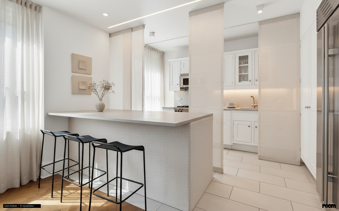 530 Park Ave Unit 17A Kitchen — Elided Form design direction
