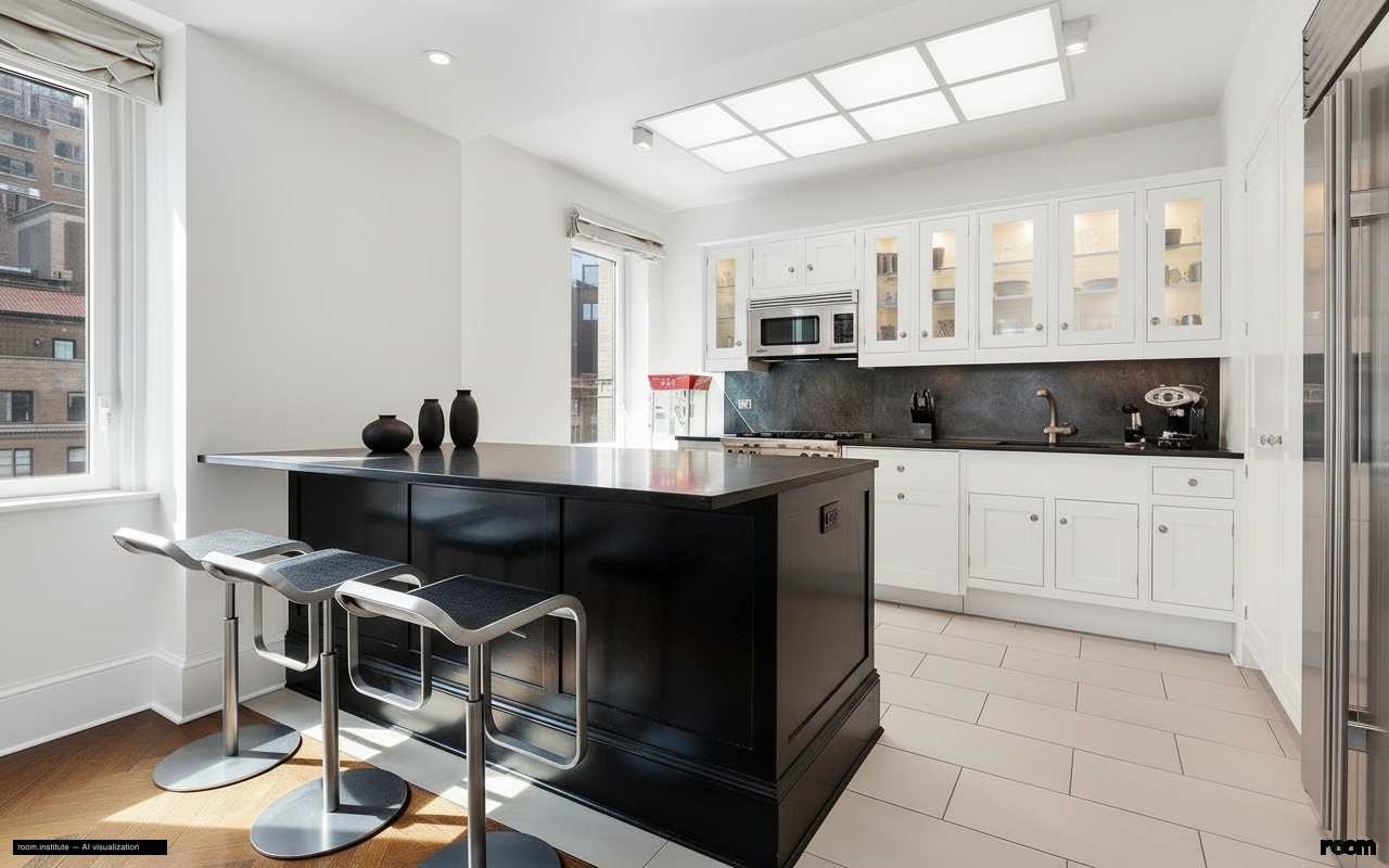 530 Park Ave Unit 17A Kitchen — Incendiary Glare design direction