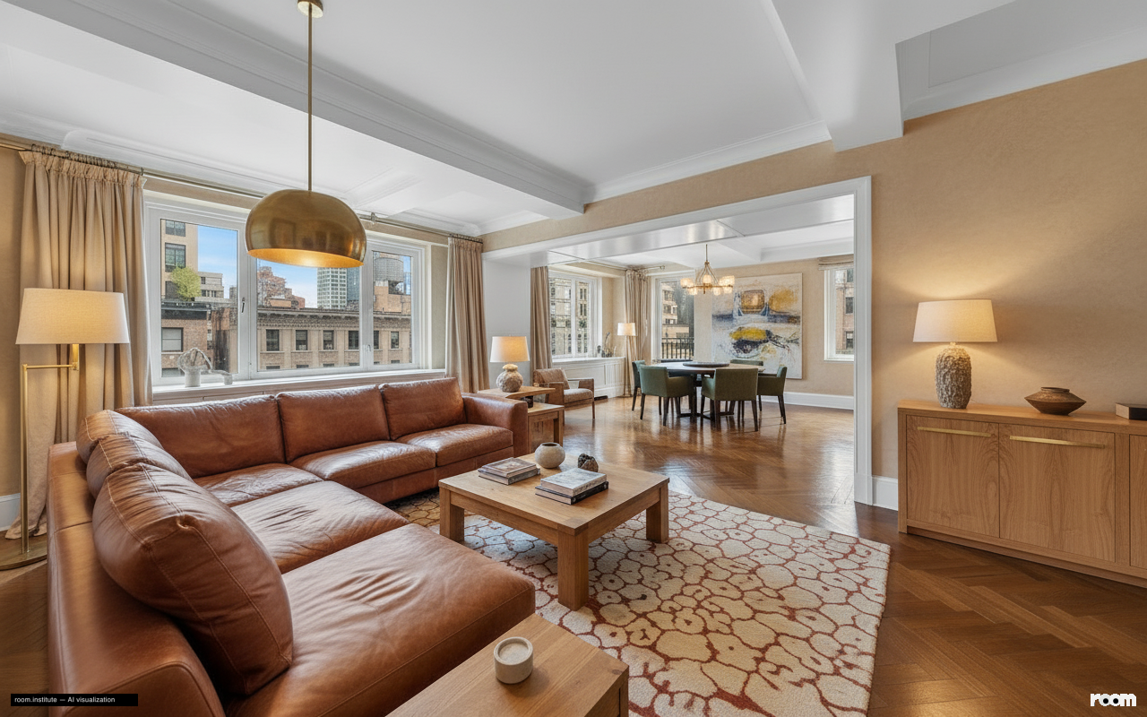 530 Park Ave Unit 17A Living Room — Evolving Surfaces design direction