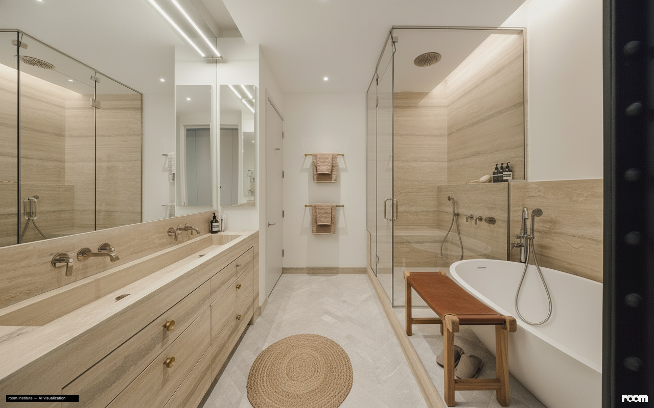 6 W 20th St #5 Bathroom — Verdigris & Grain design direction