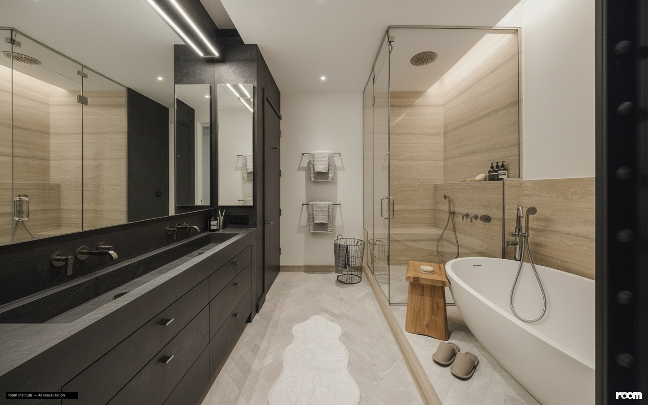 6 W 20th St #5 Bathroom — Shadowed Expanse design direction