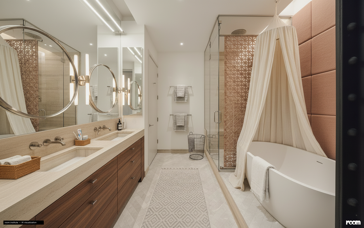 6 W 20th St #5 Bathroom — Woven Layers design direction