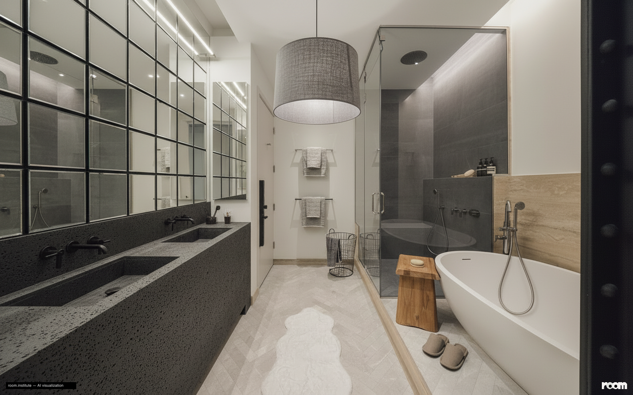 6 W 20th St #5 Bathroom — Heavy Light design direction