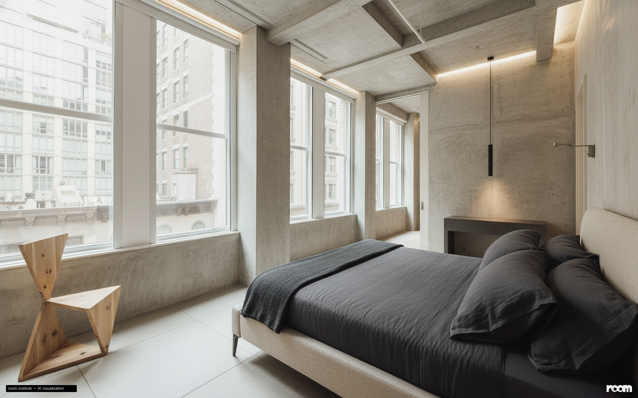 6 W 20th St #5 Bedroom — Concrete Narrative design direction